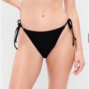 Old Navy  Black Tie-Side string Bikini Bottom 2X